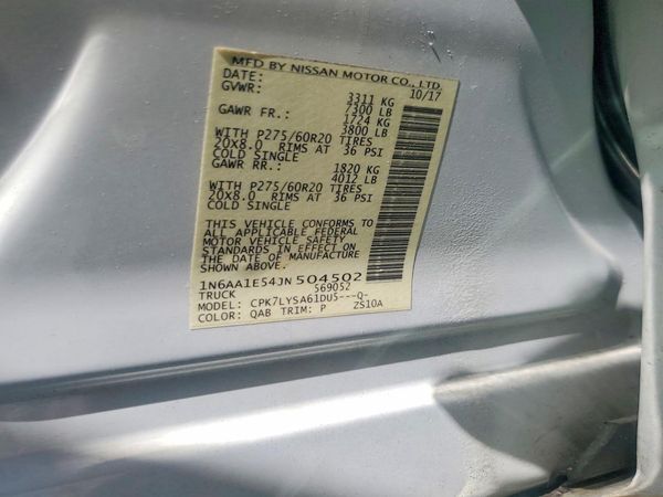 2018 NISSAN TITAN