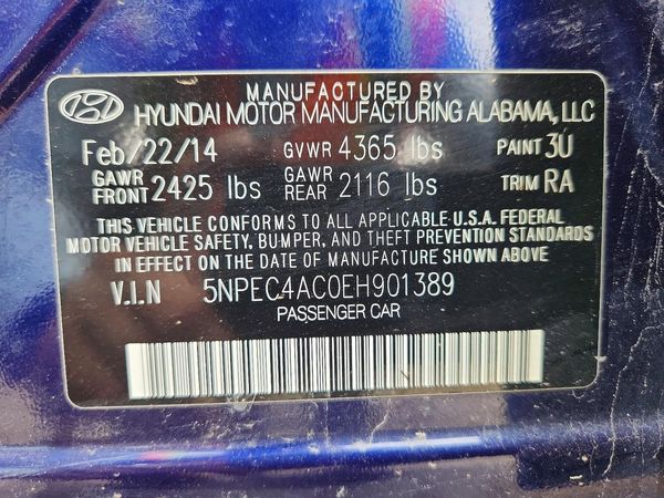 2014 HYUNDAI SONATA