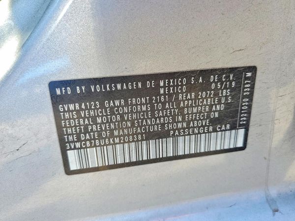 2019 VOLKSWAGEN JETTA S, SE, R-Line
