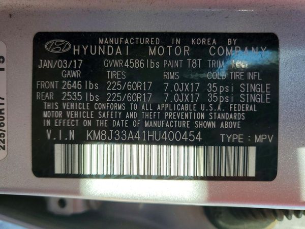 2017 HYUNDAI TUCSON