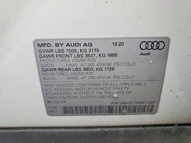 2021 AUDI E-TRON quattro Premium Plus