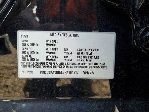 2023 TESLA MODEL Y