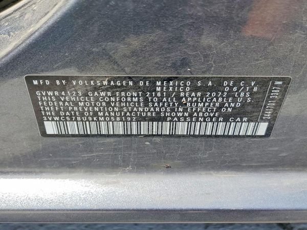 2019 VOLKSWAGEN JETTA S, SE, R-Line