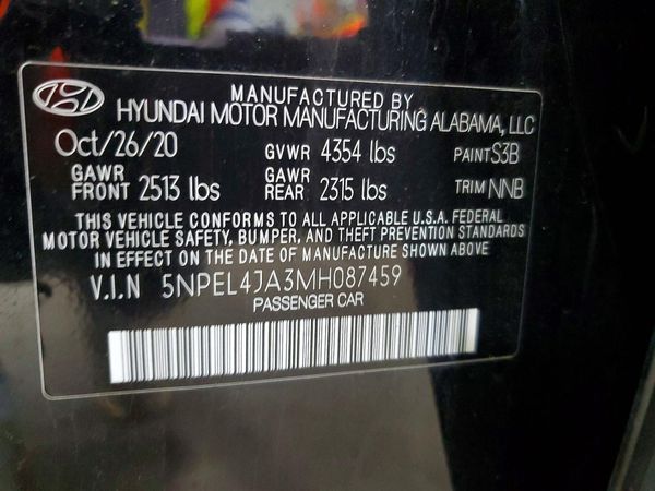 2021 HYUNDAI SONATA