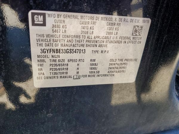 2016 CADILLAC SRX Luxury