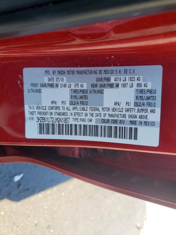 2018 MAZDA 3 Sport