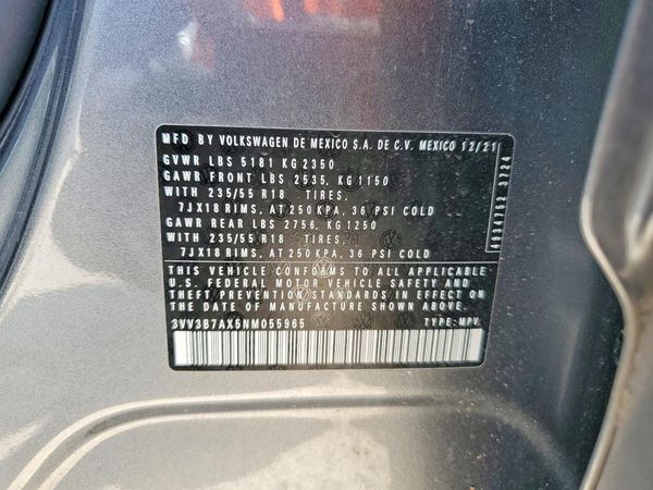 2022 VOLKSWAGEN TIGUAN SE