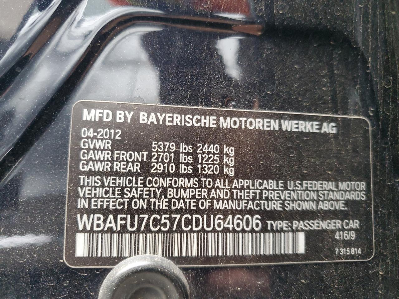 2012 BMW 535 xDrive