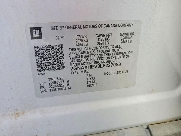 2020 CHEVROLET EQUINOX LS