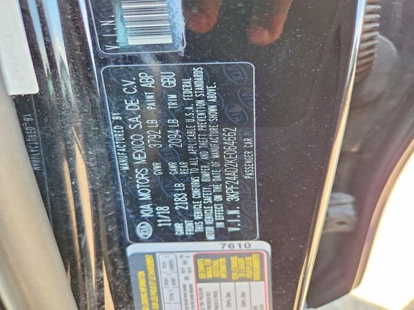 2019 KIA FORTE FE/LX/LXS