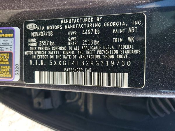 2019 KIA OPTIMA LX, S