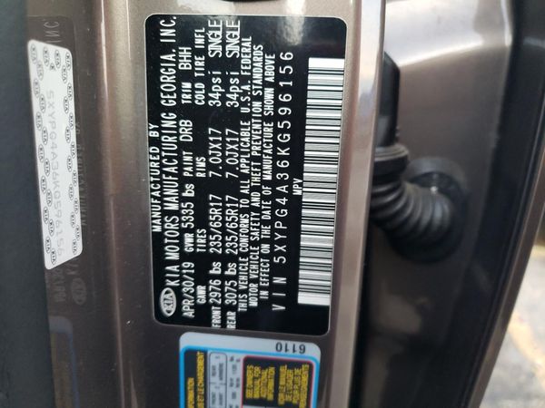 2019 KIA SORENTO L, LX, S