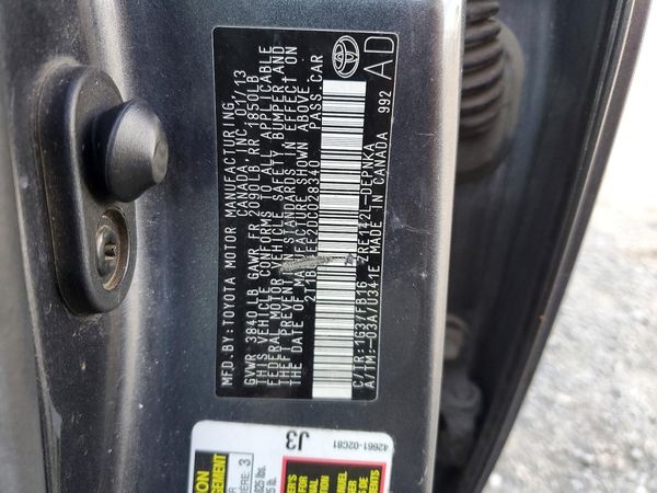 2013 TOYOTA COROLLA