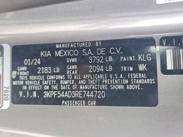 2024 KIA FORTE