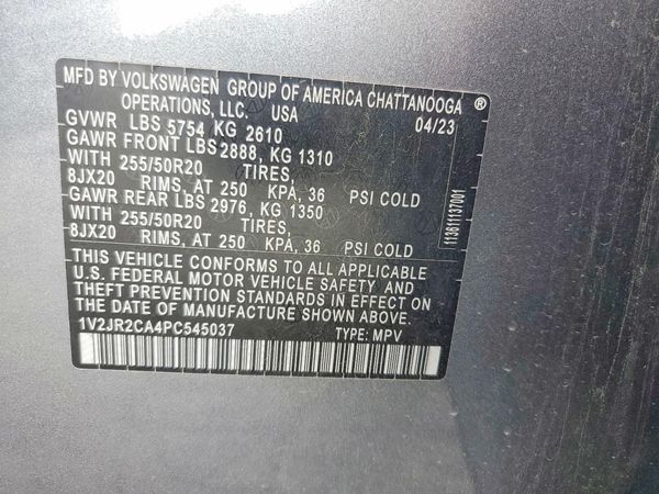 2023 VOLKSWAGEN ATLAS