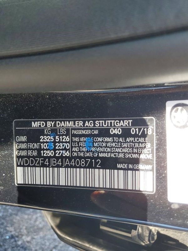 2018 MERCEDES-BENZ E E300