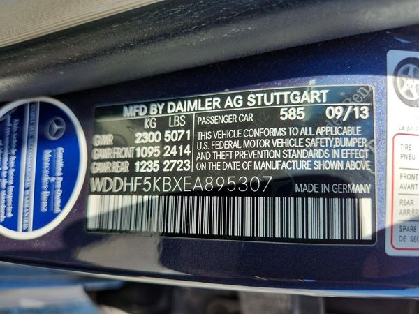 2014 MERCEDES-BENZ E E350
