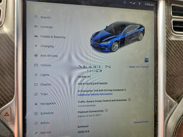 2017 TESLA MODEL S