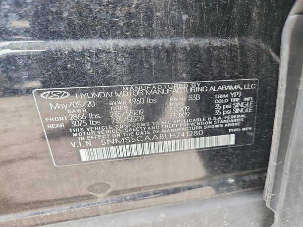 2020 HYUNDAI SANTA FE Limited