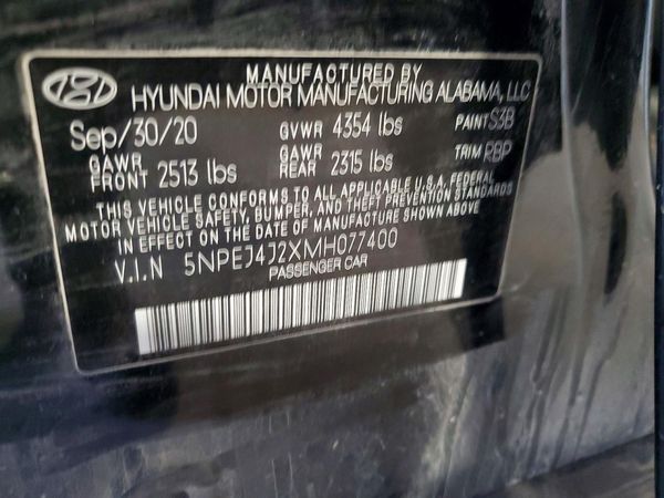 2021 HYUNDAI SONATA SEL Plus