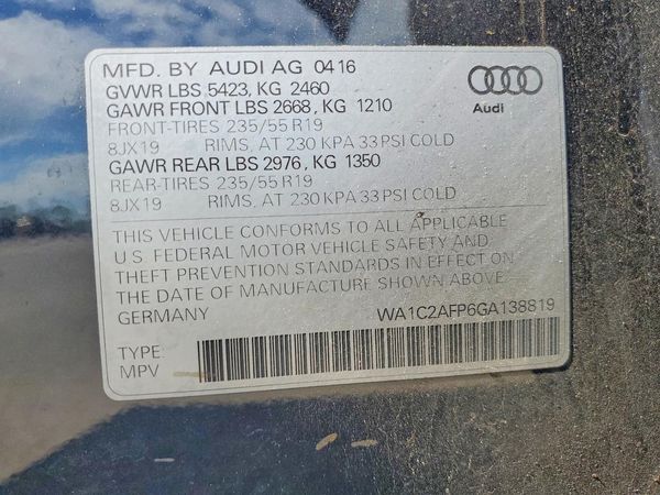 2016 AUDI Q5