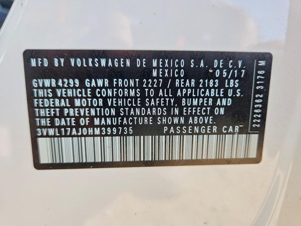 2017 VOLKSWAGEN JETTA
