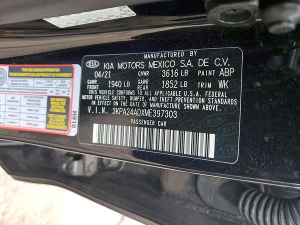 2021 KIA RIO LX, S
