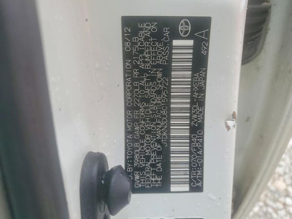 2012 TOYOTA PRIUS