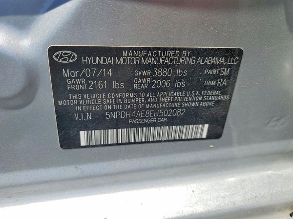 2014 HYUNDAI ELANTRA GLS(Middle)