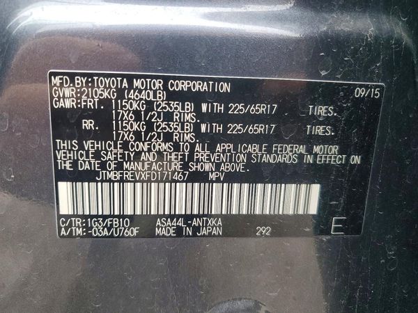 2015 TOYOTA RAV4 LE (X Grade)