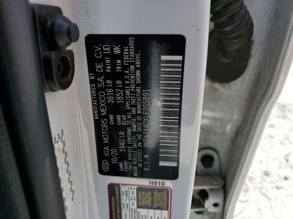 2020 KIA RIO LX, S