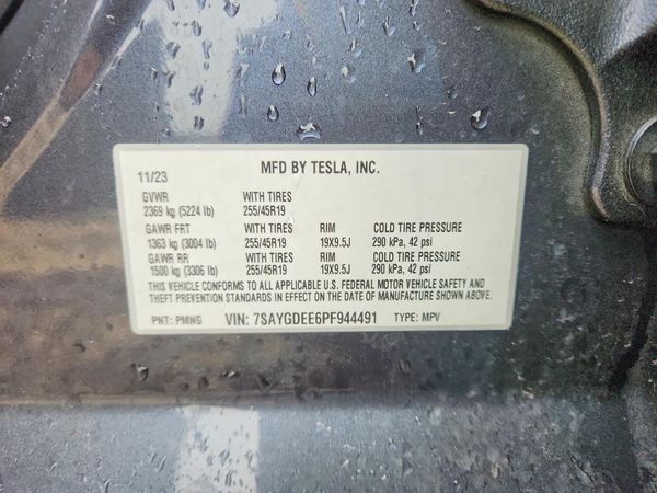2023 TESLA Y