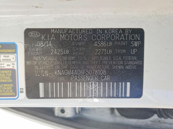 2015 KIA OPTIMA GL - Middle-low