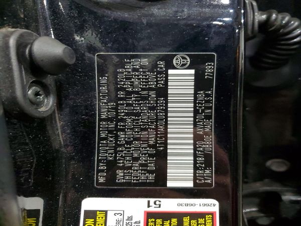2020 TOYOTA CAMRY