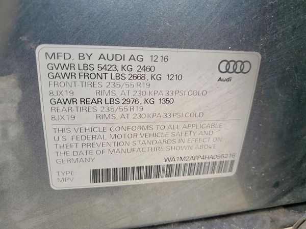 2017 AUDI Q5 quattro Premium Plus