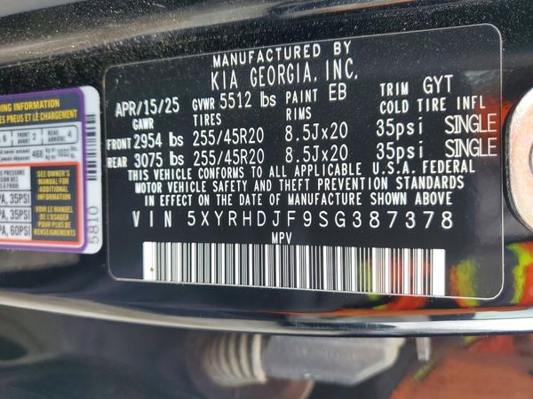 2025 KIA SORENTO