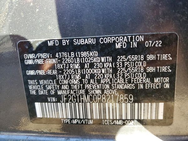 2023 SUBARU CROSSTREK