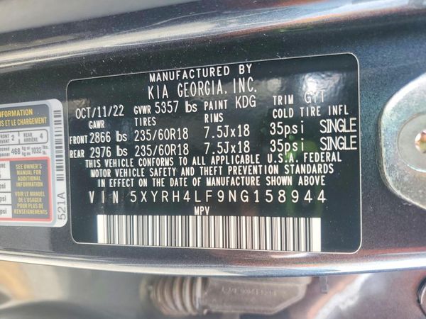 2022 KIA SORENTO EX