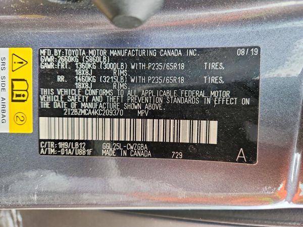 2019 LEXUS RX 350 350 Standard