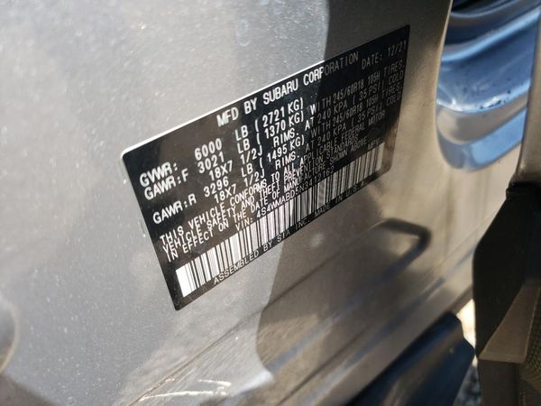 2022 SUBARU ASCENT Premium 8