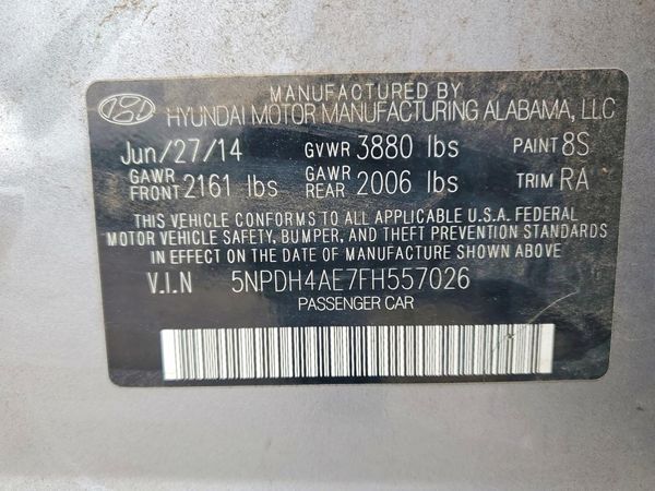 2015 HYUNDAI ELANTRA