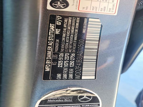 2018 MERCEDES-BENZ E E300
