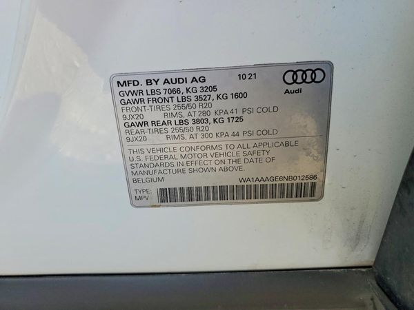 2022 AUDI E-TRON