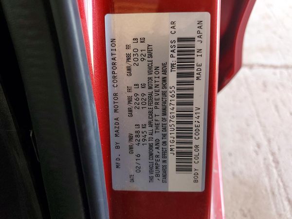 2016 MAZDA 6 Sport/GX