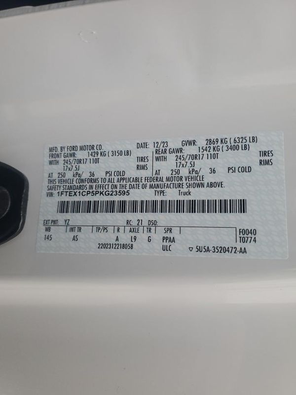 2023 FORD F150