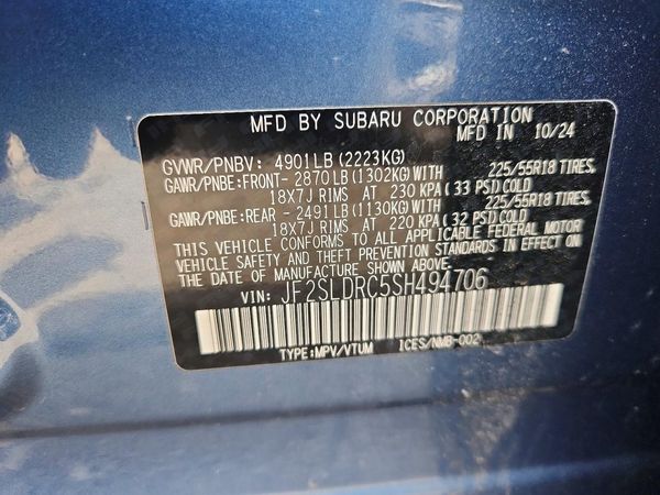 2025 SUBARU FORESTER