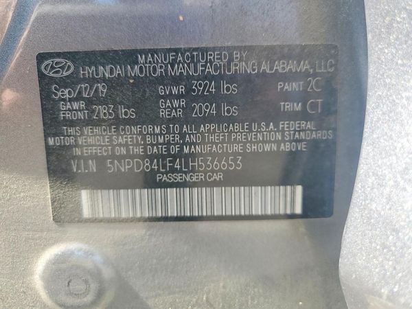 2020 HYUNDAI ELANTRA