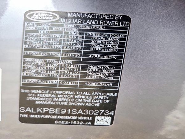 2025 LAND ROVER RANGEROVER SE