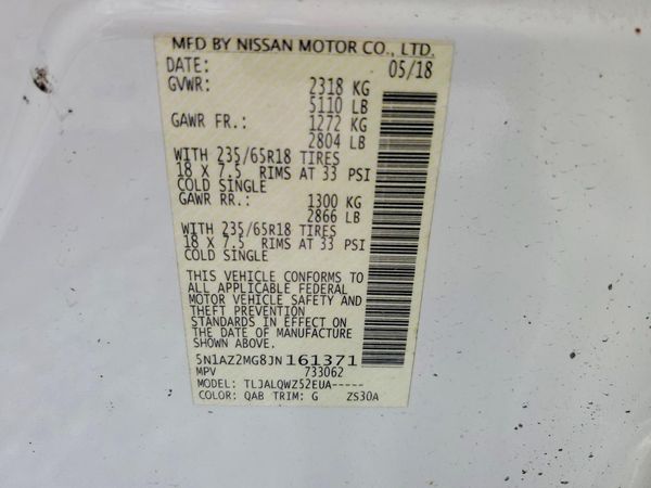 2018 NISSAN MURANO