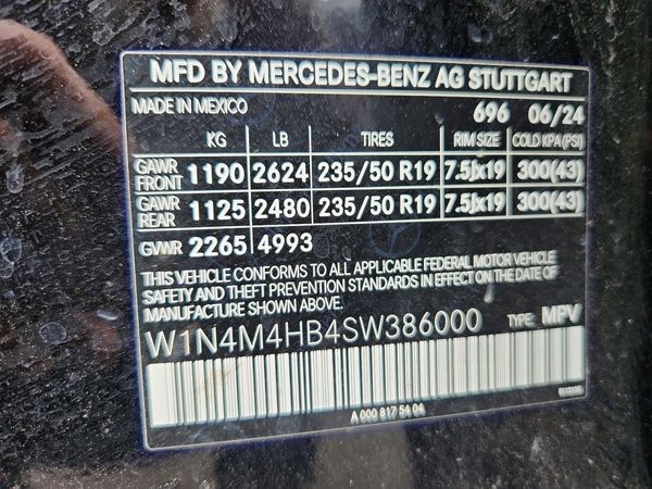 2025 MERCEDES-BENZ GLB GLB250 4MATIC